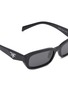 Detail View - Click To Enlarge - PRADA - Logo Rectangular Sunglasses