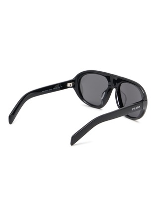Figure View - Click To Enlarge - PRADA - Acetate Oval Sunglasses