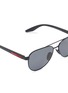 Detail View - Click To Enlarge - PRADA - Metal Oval Sunglasses