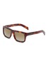 PRADA Tortoise Acetate Rectangle Sunglasses