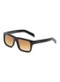 PRADA Tortoise Acetate Rectangle Sunglasses