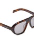 Detail View - Click To Enlarge - PRADA - Tortoise Acetate Oval Sunglasses