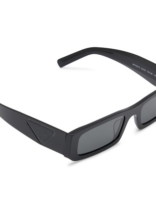 Detail View - Click To Enlarge - PRADA - Acetate Rectangle Sunglasses