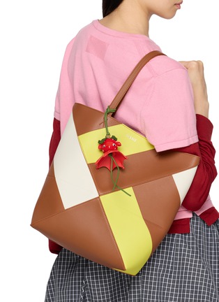 Figure View - Click To Enlarge - LOEWE - Strawberry Crochet Leather Charm
