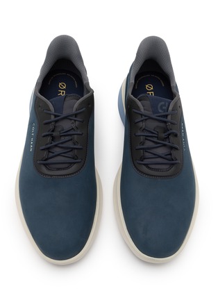 Detail View - Click To Enlarge - COLE HAAN - OriginalGrand NEOARC Quick-On Suede Oxford Shoes