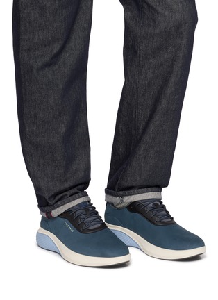 Figure View - Click To Enlarge - COLE HAAN - OriginalGrand NEOARC Quick-On Suede Oxford Shoes