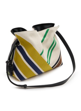 Detail View - Click To Enlarge - LOEWE - Medium Flamenco Embroidered Canvas Clutch