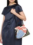 Front View - Click To Enlarge - LOEWE - Medium Flamenco Embroidered Canvas Clutch