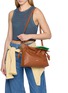 Figure View - Click To Enlarge - LOEWE - Medium Layered Flamenco Leather Clutch Bag