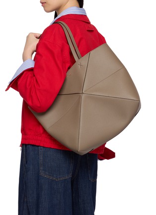 Figure View - Click To Enlarge - LOEWE - Medium Puzzle Fold Leather Tote Bag