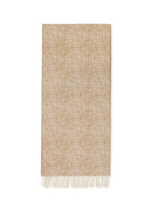Detail View - Click To Enlarge - LOEWE - Anagram Wool Cashmere Scarf