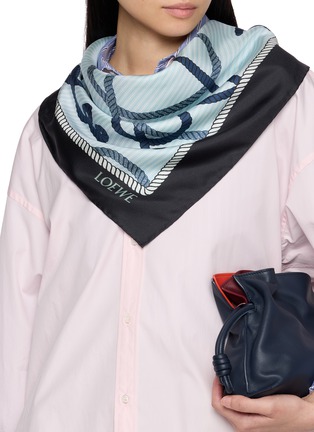 Figure View - Click To Enlarge - LOEWE - Rope Print Scarf