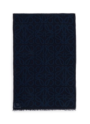 Detail View - Click To Enlarge - LOEWE - Anagram Fringed Scarf