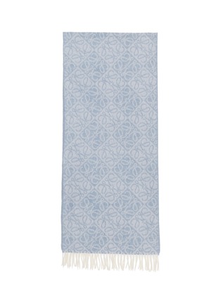 Detail View - Click To Enlarge - LOEWE - Anagram Fringed Scarf