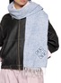 Figure View - Click To Enlarge - LOEWE - Anagram Fringed Scarf