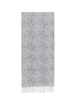 Detail View - Click To Enlarge - LOEWE - Anagram Wool Cashmere Scarf