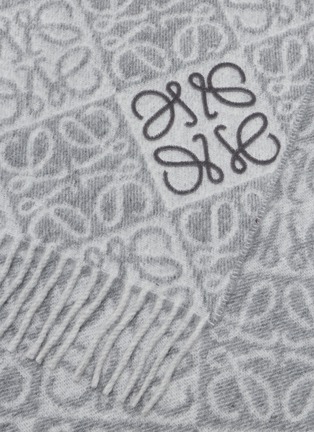 Detail View - Click To Enlarge - LOEWE - Anagram Wool Cashmere Scarf