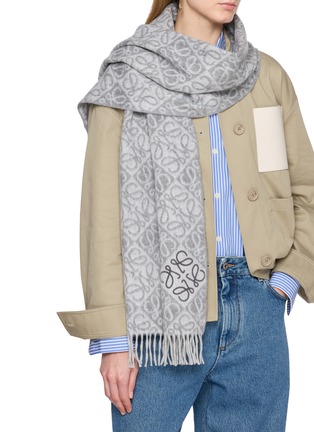 Figure View - Click To Enlarge - LOEWE - Anagram Wool Cashmere Scarf