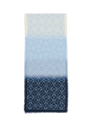 Detail View - Click To Enlarge - LOEWE - Anagram Fringed Scarf