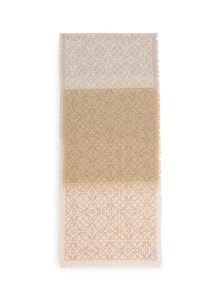 Detail View - Click To Enlarge - LOEWE - Anagram Fringed Scarf