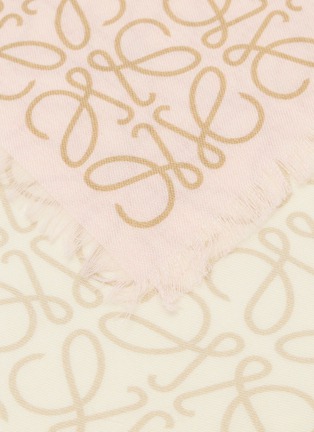 Detail View - Click To Enlarge - LOEWE - Anagram Fringed Scarf