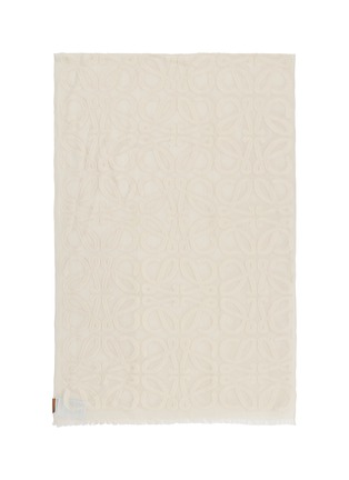Detail View - Click To Enlarge - LOEWE - Anagram Fringed Scarf