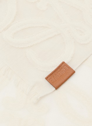 Detail View - Click To Enlarge - LOEWE - Anagram Fringed Scarf