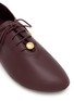 Detail View - Click To Enlarge - LOEWE - Coin-Charm Lace-Up Leather Flats