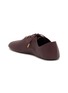  - LOEWE - Coin-Charm Lace-Up Leather Flats