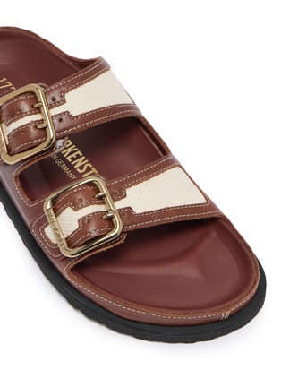 Detail View - Click To Enlarge - BIRKENSTOCK 1774 - Arizona Two-strap Canvas Leather Sandals