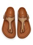 Detail View - Click To Enlarge - BIRKENSTOCK 1774 - 1774 Gizeh Raffia Leather Thong Sandals