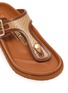 Detail View - Click To Enlarge - BIRKENSTOCK 1774 - 1774 Gizeh Raffia Leather Thong Sandals