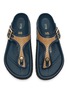 Detail View - Click To Enlarge - BIRKENSTOCK 1774 - 1774 Gizeh Raffia Leather Thong Sandals