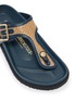 Detail View - Click To Enlarge - BIRKENSTOCK 1774 - 1774 Gizeh Raffia Leather Thong Sandals