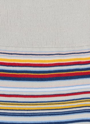 Detail View - Click To Enlarge - FALKE - Striped Mid-Calf Dress Socks