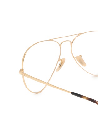 Detail View - Click To Enlarge - RAY-BAN - Metal Aviator Optical Glasses