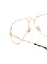 Detail View - Click To Enlarge - RAY-BAN - Metal Aviator Optical Glasses