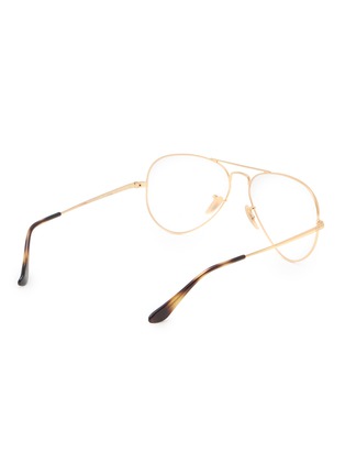 Figure View - Click To Enlarge - RAY-BAN - Metal Aviator Optical Glasses