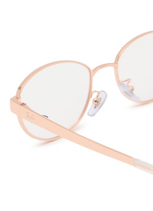 Detail View - Click To Enlarge - RAY-BAN - Metal Round Optical Glasses