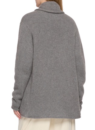 Back View - Click To Enlarge - THE ELDER STATESMAN - Italy Smoking Cashmere Cardigan