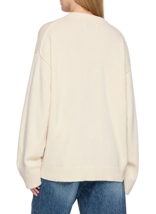 Back View - Click To Enlarge - THE ELDER STATESMAN - Teddy Bear Knit Sweater