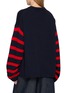 Back View - Click To Enlarge - THE ELDER STATESMAN - Airspun Stripe Dume Crew Knit Sweater