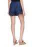 Back View - Click To Enlarge - ZIMMERMANN - Embroidered Cut Out Cotton Shorts