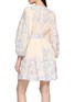 Back View - Click To Enlarge - ZIMMERMANN - Indra Plunge Linen Mini Dress