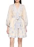 ZIMMERMANN Indra Plunge Linen Mini Dress