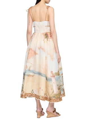 Back View - Click To Enlarge - ZIMMERMANN - Mahon Picnic Linen Dress