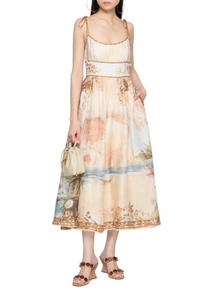 Figure View - Click To Enlarge - ZIMMERMANN - Mahon Picnic Linen Dress