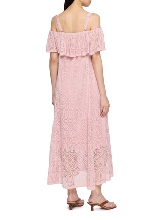 Back View - Click To Enlarge - ZIMMERMANN - Off Shoulder Lace Maxi Dress