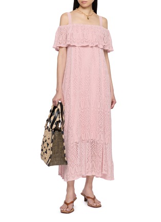 Figure View - Click To Enlarge - ZIMMERMANN - Off Shoulder Lace Maxi Dress