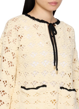  - ZIMMERMANN - Eyelet Cotton Knit Top